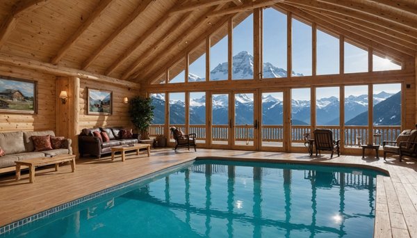 Des chalets avec piscine intérieure pour des vacances inoubliables